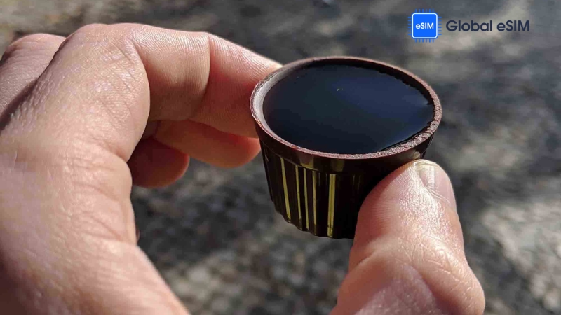 Sampling Ginjinha in Chocolate Cups